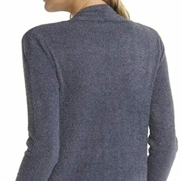 Barefoot Dreams CozyChic Lite Island Wrap Open Cardigan Slate Blue - Size - S/M - Picture 2 of 16